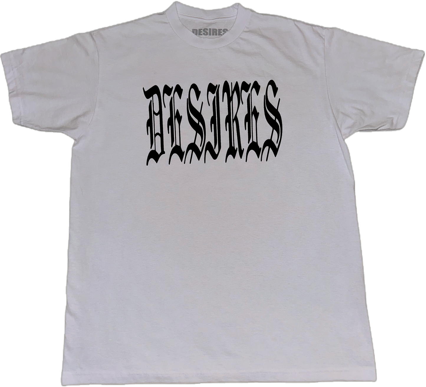 Desires White Shirt (Puff Paint)